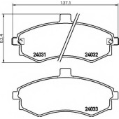 Колодки тормозные дисковые для HYUNDAI ELANTRA(XD), MATRIX(FC) <b>TEXTAR 2403101 / 24031</b>