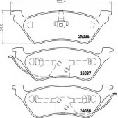 Колодки тормозные дисковые для CHRYSLER VOYAGER(GS,RG,RS) <b>TEXTAR 2403601 / 24036</b>