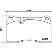 Колодки тормозные дисковые для VW TOUAREG(7L6,7L7,7LA,7P5) <b>TEXTAR 2409801 / 24098</b>