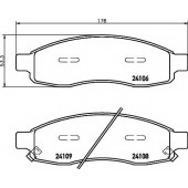 Колодки тормозные дисковые для NISSAN ARMADA, TITAN <b>TEXTAR 2410601 / 24106</b>