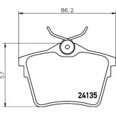 Колодки тормозные дисковые для CITROEN C5(RD#,TD#) / PEUGEOT 407(6C#,6D#,6E#), 607(9D,9U) <b>TEXTAR 2413501 / 24135</b>