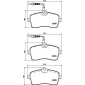 Колодки тормозные дисковые для PEUGEOT 407(6D#,6E#) <b>TEXTAR 2417501 / 24134</b>