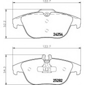 Колодки тормозные дисковые для MERCEDES C(S204,W204), E(A207,C207), GLK(X204) <b>TEXTAR 2425401 / 24254</b>