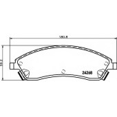 Колодки тормозные дисковые <b>TEXTAR 2426801 / 24268</b>