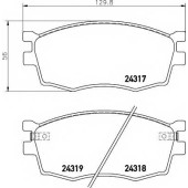 Колодки тормозные дисковые для HYUNDAI ACCENT(LC,MC,RB) / KIA PRIDE(DA), RIO(JB,UB) <b>TEXTAR 2431701 / 24317</b>