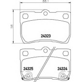 Колодки тормозные дисковые для LEXUS GS(GRS19#, GWS19#, URS19#, UZS19#), IS(ALE2#, GSE2#, USE2#) / TOYOTA CROWN(GRS20#), MARK(GRX13#) <b>TEXTAR 2432301 / 24323</b>