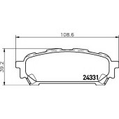 Колодки тормозные дисковые для SUBARU FORESTER(SG), IMPREZA(GD,GG) <b>TEXTAR 2433101 / 24331</b>