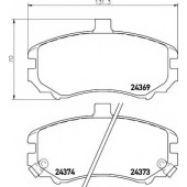 Колодки тормозные дисковые для HYUNDAI ELANTRA(HD,XD) <b>TEXTAR 2436901 / 24369</b>