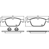 Колодки тормозные дисковые для VOLVO XC60, XC90 <b>TEXTAR 2439901 / 24399</b>