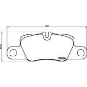 Колодки тормозные дисковые для PORSCHE CAYENNE(955,9PA), PANAMERA(970) <b>TEXTAR 2455402 / 24554</b>