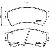 Колодки тормозные дисковые для MAZDA 6(GG,GH) <b>TEXTAR 2458202 / 24582</b>