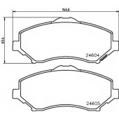 Колодки тормозные дисковые для JEEP CHEROKEE(KK), WRANGLER(JK) / VW ROUTAN <b>TEXTAR 2460402 / 24604</b>