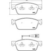 Колодки тормозные дисковые для VW MULTIVAN, TRANSPORTER <b>TEXTAR 2462301 / 24623</b>