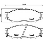 Колодки тормозные дисковые для NISSAN ALMERA(B10), CUBE(Z10), SUNNY <b>TEXTAR 2464701 / 24647</b>