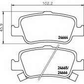 Колодки тормозные дисковые для TOYOTA AURIS, COROLLA <b>TEXTAR 2466401 / 24664</b>