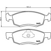 Колодки тормозные дисковые для NISSAN NP200 / RENAULT LOGAN EXPRESS, LOGAN(KS#) <b>TEXTAR 2467301 / 24673</b>
