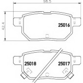Колодки тормозные дисковые для LEXUS CT / TOYOTA COROLLA, MATRIX, PRIUS PLUS, PRIUS, ZELAS <b>TEXTAR 2501601 / 25016</b>