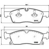 Колодки тормозные дисковые для MERCEDES GL(X166), GLE(C292,W166), GLS(X166), M(W166) <b>TEXTAR 2519202 / 25192</b>