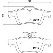 Колодки тормозные дисковые для FORD C-MAX, FIGO, FOCUS, KA +, KUGA, TOURNEO CONNECT, TRANSIT CONNECT / VOLVO C30, C70, S40, V40, V50 <b>TEXTAR 2521201 / 25212</b>