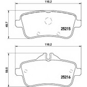 Колодки тормозные дисковые для MERCEDES GL(X166), GLE(W166), M(W166) <b>TEXTAR 2521502 / 25215</b>