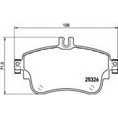 Колодки тормозные дисковые для MERCEDES A(W176), B(W242,W246) <b>TEXTAR 2532601 / 25326</b>