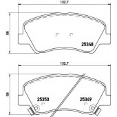 Колодки тормозные дисковые для HYUNDAI ACCENT(RB), i20(GB) / KIA RIO(UB) <b>TEXTAR 2534801 / 25348</b>