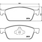 Колодки тормозные дисковые для FORD FIGO, FOCUS, KA +, KUGA(DM2), TOURNEO CONNECT, TRANSIT CONNECT <b>TEXTAR 2573601 / 25736</b>