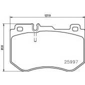 Колодки тормозные дисковые для MERCEDES C(C205,S205,W205) <b>TEXTAR 2599701 / 25997</b>