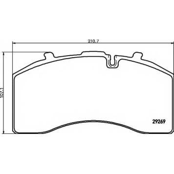 Колодки тормозные дисковые <b>TEXTAR 2926901 / 29269</b>