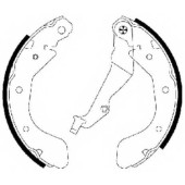 Комплект тормозных колодок для CHEVROLET AVEO(T200,T250,T255,T300), KALOS, SPARK(M300) / DAEWOO AVEO, KALOS(KLAS) <b>TEXTAR 91062500 / 98101 0625</b>