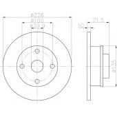 Тормозной диск TEXTAR 98200 0418 / 92041803