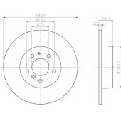 Тормозной диск TEXTAR 98200 0584 / 92058400