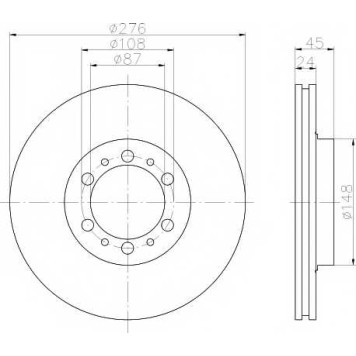 Тормозной диск TEXTAR 98200 0798 / 92079800