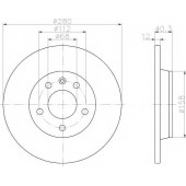 Тормозной диск TEXTAR 98200 0839 / 92083903