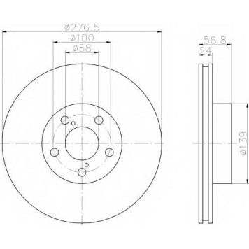 Тормозной диск TEXTAR 98200 0946 / 92094603