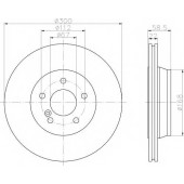 Тормозной диск TEXTAR 98200 0995 / 92099503