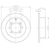 Тормозной диск TEXTAR 98200 1040 / 92104000