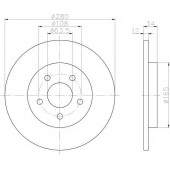 Тормозной диск TEXTAR 98200 1097 / 92109703