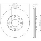 Тормозной диск стандартный, перед , KIA <b>TEXTAR 92131700</b>