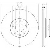 Тормозной диск TEXTAR 98200 1371 / 92137103