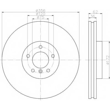 Тормозной диск TEXTAR 98200 1462 / 92146203