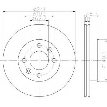 Тормозной диск TEXTAR 98200 1471 / 92147103