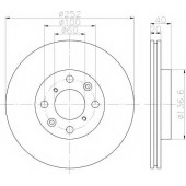 Тормозной диск с покрытием PRO, перед, OPEL,SUZUKI,VAUXHALL, AGILA (B) (H08), <b>TEXTAR 92148903</b>