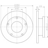Тормозной диск TEXTAR 98200 1591 / 92159100