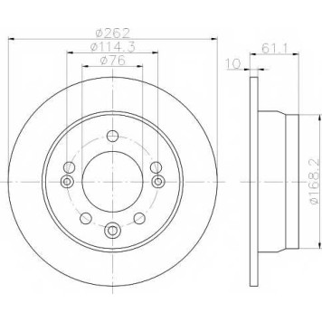 Тормозной диск TEXTAR 98200 1617 / 92161703