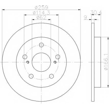 Тормозной диск TEXTAR 98200 1641 / 92164103