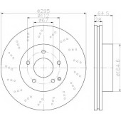 Тормозной диск TEXTAR 98200 1650 0 1 PRO / 92165003