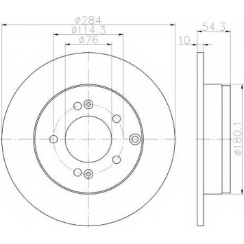 Тормозной диск TEXTAR 98200 1666 / 92166600