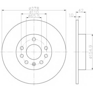 Тормозной диск TEXTAR 98200 1676 / 92167603
