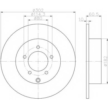 Тормозной диск TEXTAR 98200 1773 / 92177303